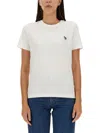 PS BY PAUL SMITH T-SHIRT WITH LOGO PATCH