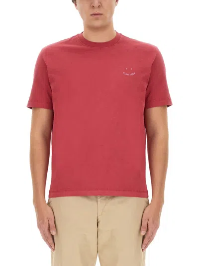 Ps By Paul Smith T-shirt With Logo In Pink
