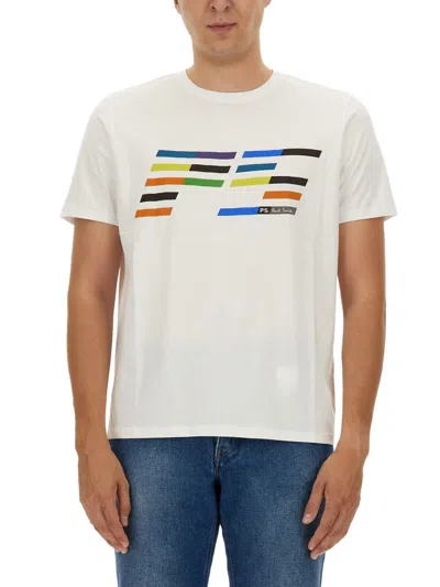 Ps By Paul Smith T-shirt With Logo In White