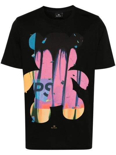 Ps By Paul Smith T-shirt With Print In Black