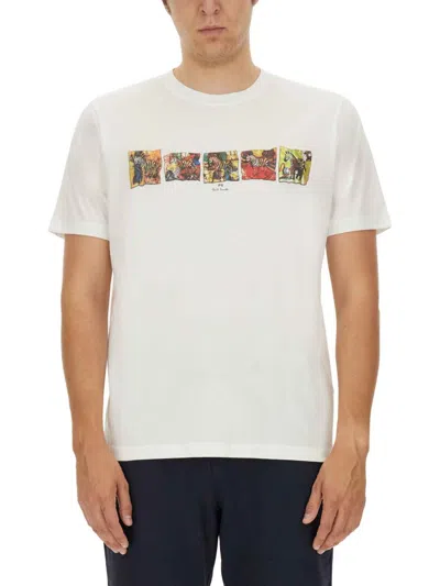 Ps By Paul Smith T-shirt With Print In White