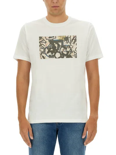 Ps By Paul Smith T-shirt With Print In White