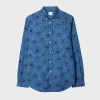 Ps By Paul Smith Ps Paul Smith Tailored Fit Floral Organic Cotton Button-down Shirt In Blue