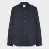 Ps By Paul Smith Ps Paul Smith Floral-print Stretch-cotton Shirt In Blue