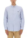Ps By Paul Smith Ps Paul Smith "zebra" Shirt In Blue