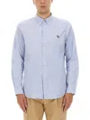 Ps By Paul Smith Ps Paul Smith "zebra" Shirt In Blue