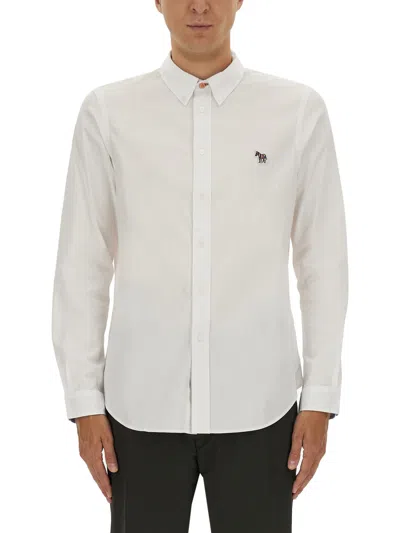 Ps By Paul Smith Tailored Fit Shirt In White