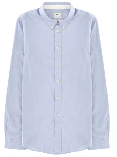 Ps By Paul Smith Light Blue Organic Cotton Shirt