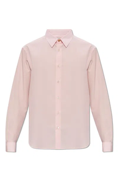 Ps By Paul Smith Tailored Shirt Shirt In Powder Pink