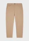 Ps By Paul Smith Tan Cotton-blend Stretch Chinos Brown In Brown
