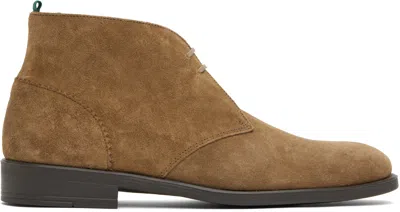 Ps By Paul Smith Tan Drummond Desert Boots In 62 Brown