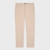 Ps By Paul Smith Mens Light Beige Brand-patch Straight-leg Mid-rise Stretch-cotton Trousers In Brown