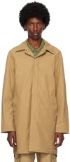 Ps By Paul Smith Tan Spread Collar Coat In 61 Browns