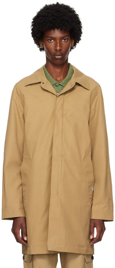 Ps By Paul Smith Tan Spread Collar Coat In 61 Browns