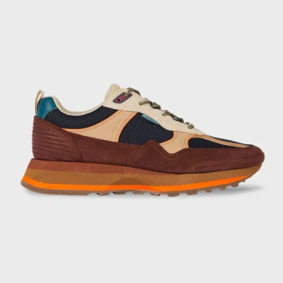 Ps By Paul Smith Tan Suede 'banks' Trainers Brown