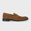 Ps By Paul Smith Tan Suede 'pierce' Loafers Brown