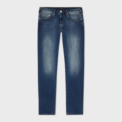 Ps By Paul Smith Tapered-fit Antique Wash 'organic Reflex Stretch' Jeans Brown