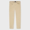 Ps By Paul Smith Tapered-fit Beige Corduroy Trousers Brown In Brown