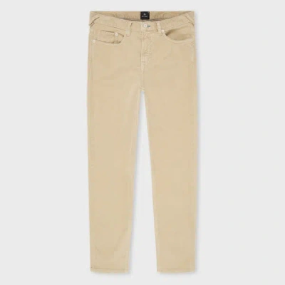 Ps By Paul Smith Tapered-fit Beige Corduroy Trousers Brown