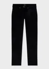 Ps By Paul Smith Tapered-fit Black Corduroy Trousers In Black