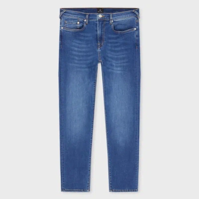 Ps By Paul Smith Tapered-fit Blue Wash 'organic Reflex Stretch' Jeans