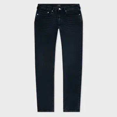 Ps By Paul Smith Tapered-fit Dark-wash 'blue Black Stretch' Jeans