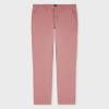 Ps By Paul Smith Tapered-fit Dusty Pink Stretch-cotton Chinos Purple In Purple