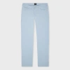 Ps By Paul Smith Tapered-fit Light Blue Cotton-linen Jeans In Blue