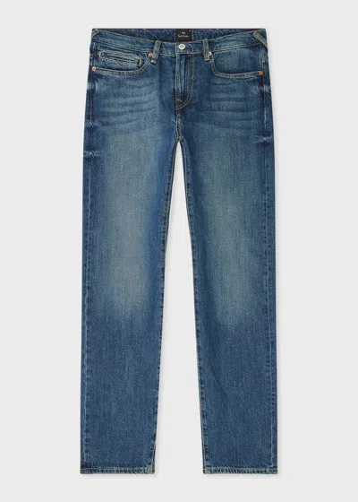 Ps By Paul Smith Tapered-fit 'organic Authentic Twill' Antique-wash Jeans Brown