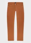 Ps By Paul Smith Tapered-fit Rust Garment-dyed Organic Cotton-stretch Jeans Brown