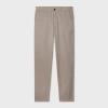 Ps By Paul Smith Tapered-fit Taupe Stretch-cotton Chinos Grey In Multi