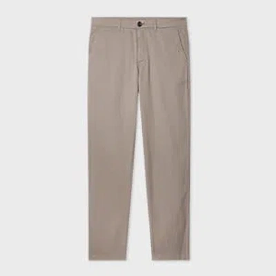 Ps By Paul Smith Tapered-fit Taupe Stretch-cotton Chinos Grey In Multi