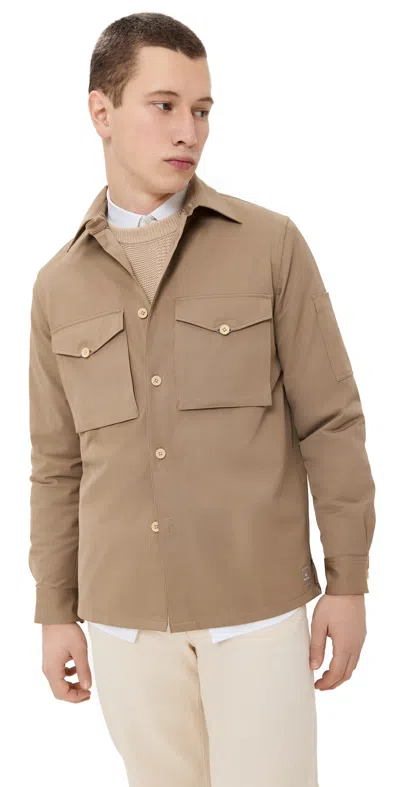 Ps By Paul Smith Tech Shirt Jacket Beige