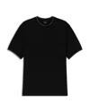 Ps By Paul Smith Regular Fit Striped Trim Tee In Black