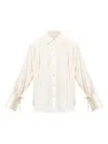 Ps By Paul Smith Tie-cuff Button-down Top In Neutral