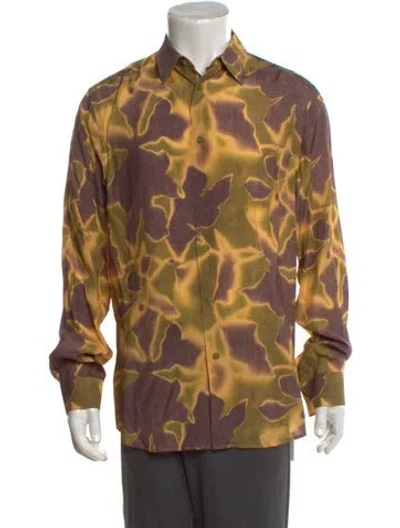 Pre-owned Ps By Paul Smith Tie-dye Print Long Sleeve Shirt In Multi