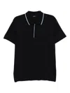 Ps By Paul Smith Tipped Trim Polo Shirt In Blue