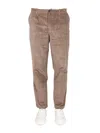 Ps By Paul Smith Ps Paul Smith Velvet Pants In Brown