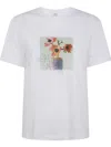 Ps By Paul Smith Ps Paul Smith Floral Printed Crewneck T In White