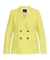 Ps By Paul Smith Ps Paul Smith Woman Blazer Yellow Size 6 Cotton, Elastane In Yellow