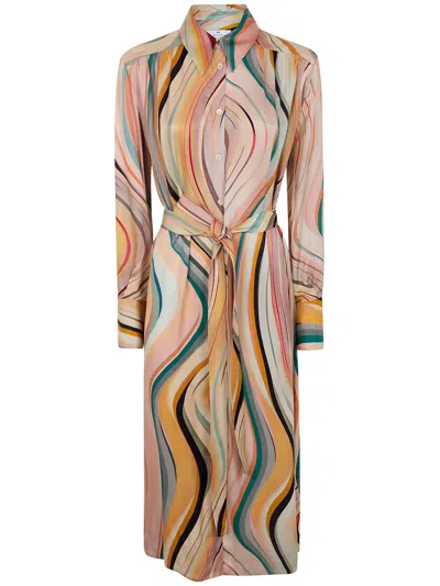 PS BY PAUL SMITH WOMENS DRESS,W2R606DP31277 92 MULTICOLOR