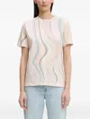 Ps By Paul Smith Wave-print T-shirt In Multi
