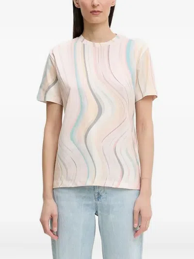 PS BY PAUL SMITH WAVE-PRINT T-SHIRT