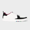 Ps By Paul Smith White And Black Panel 'cosmo' Trainers In White