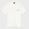 Shop Ps By Paul Smith White Cotton-blend Tilt Logo Pocket T-shirt