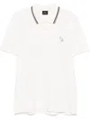 Ps By Paul Smith Zebra-embroidery Polo Shirt In White