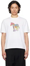 Ps By Paul Smith Ps Paul Smith Zebra Craft Cotton T-shirt In 1 White