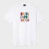 Ps By Paul Smith White 'cycling Caps' Cotton T-shirt In White
