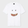 Ps By Paul Smith Smiley Graphic-print Cotton T-shirt In White
