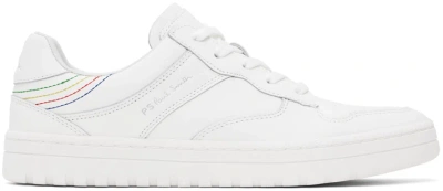 Ps By Paul Smith White Leather Liston Sneakers In 01 Whites